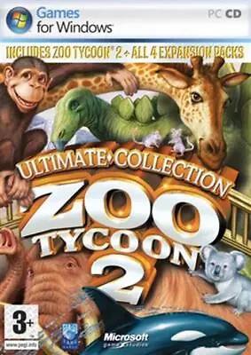 Zoo Tycoon 2 Ultimate Collection - PC Compiter Windows Simulation Video Game • £49.99