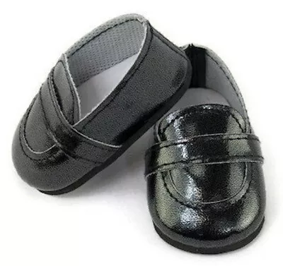 Black Loafer Dress Shoes Boy Made For 18  American Girl Doll Clothes  • $5.94