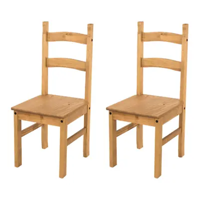 £94.95 • Buy Antique Mexican Design Dining Chairs, Solid Pine, Rustic Styling, 2 Pieces, Home