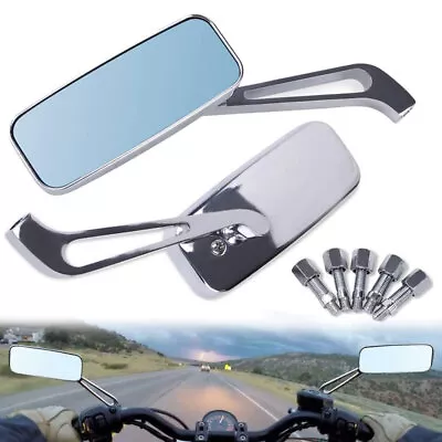 Chrome Motorcycle Mirrors Wing For Harley Sportster 883 1200 48 XL1200N XL1200C • $28.50