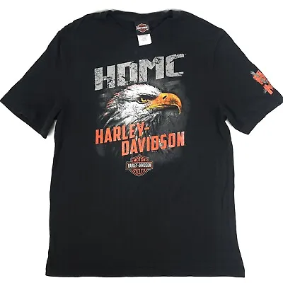 Harley Davidson Men’s Black T-shirt Adelaide Bike Works Size M • $34.95