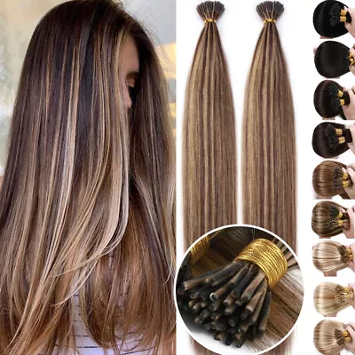 Balayage Russian 1g Pre Bonded Stick Tip I Tip 100% Remy Human Hair Extensions • $140.43