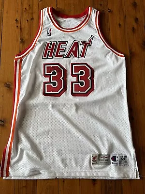 Champion Alonzo Mourning Miami Heat Jersey 50 NBA Pro Cut • $4224.66