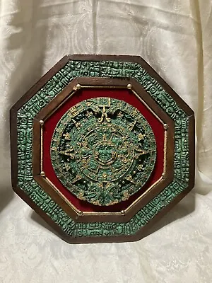 Mayan Aztec Sun Calendar Stone And Wood • $85