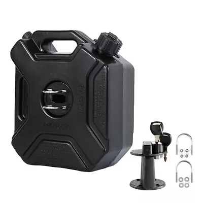 5L Motorcycle ATV UTV Can Gas Oil Petrol Fuel Tank Container W/ Lock Keys • $38.94