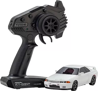 Kyosho MINI-Z AWD MA-020 R/s NISSAN SKYLINE GT-R N1 R32 White Ready Set 32639W • $190.52