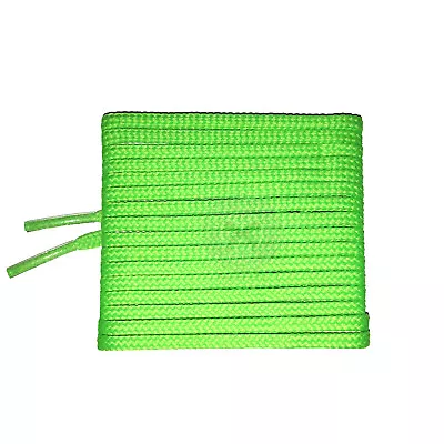 Mr Lacy Goalies Slim - Neon Green Football Shoelaces (125cm Length | 4mm Width) • £5.49