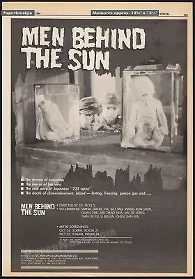 MEN BEHIND THE SUN__Original 1988 Trade AD Promo / Poster__T. F. Mou S.__horror • $35