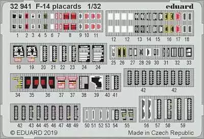 1/32 Aircraft- F14 Placards For TAM (Painted) • $22.14