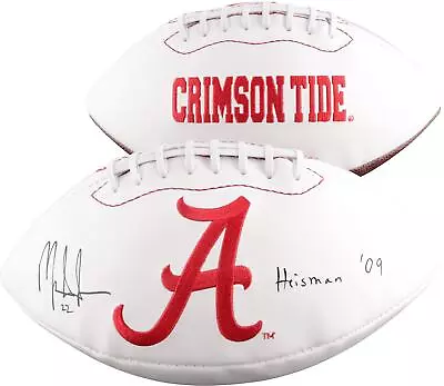 Autographed Mark Ingram Alabama Crimson Tide Signed White Panel Football W/ Insc • $183.99