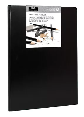 Royal & Langnickel A3 Hardback Casebound Artist Sketch Book Drawing Pad 80 Sheet • £10.95