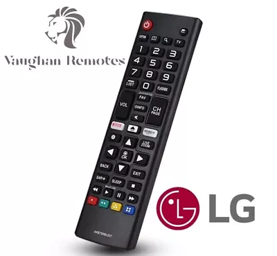 Akb75095308 Lg Tv Replacement Remote Control For Smart Tv Led 3d Netflix Button • £3.99