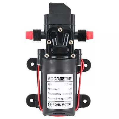 12V Water Pump 102PSI Self Priming Diaphragm RV Booster Sprayer Pump 1.3 GPM 60W • $19.99