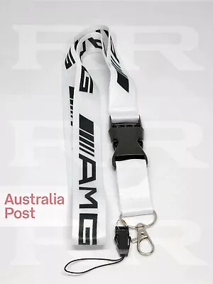 BRAND NEW Mercedes AMG Lanyard WHITE Keyring Benz V8 Turbo G Wagon OZ Gift HOT • $19.95