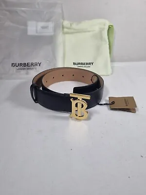 £180 • Buy Burberry Black Leather Belt