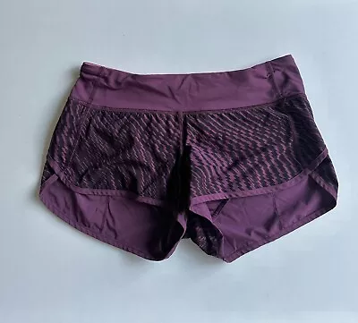 Lululemon Run Speed Shorts Shifted Horizon Red Burgundy Chevron 4 • $24