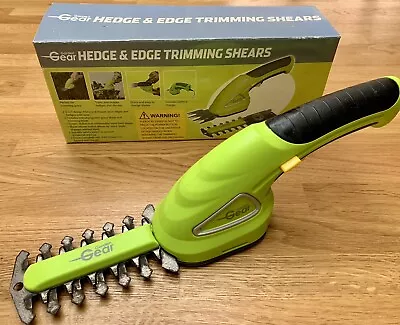 2 In 1 ELECTRIC CORDLESS HEDGE TRIMMER MINI GARDEN EDGER GRASS SHEARS CLIPPERS • £25