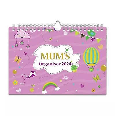 2024 Mum's Family OrganiserWeek-to-view With 6 Columnswall Planner Calendar • £8.49