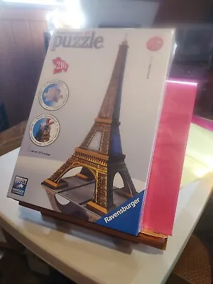 RAVENSBURGER 3D Puzzle Eiffel Tower Jigsaw Eiffel Tower Puzzle 3D  Sealed  • $0.99