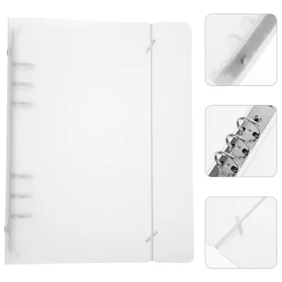  2 Pcs Plastic Adhesive Clear File Folders Transparent Loose-leaf Book Envelope • £9.45