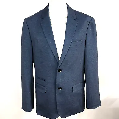 7 Diamonds Large MINT Rayon Polyester Newport Two Button Sport Coat Jacket Blue • $66.30