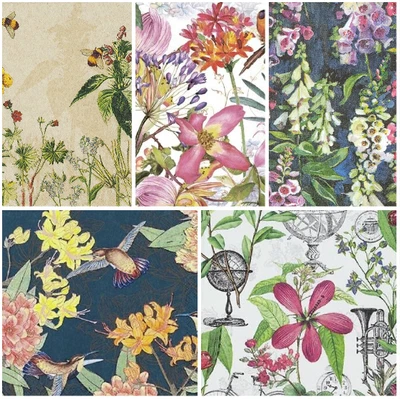 £2.99 • Buy Decoupage Napkins Country Flower Napkins X 4 Floral Napkins Mix Packs Avail