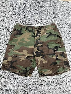 Polo Ralph Lauren Shorts Mens Size 36 Relaxed Fit Camouflage Cargo Army Green • $39.99