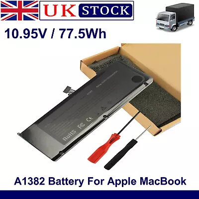 Replacement A1382 Battery For MacBook Pro 15 A1286 Early 2011 Late 2011 Mid 2012 • £30.99