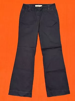 J.CREW .. City Fit Chino Classic Twill . Broken In . Black Pants . Size 6 .. EUC • $19.98