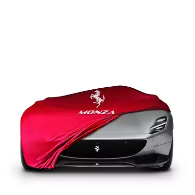 Monza Indoor Car Cover Wİth Logo color Options Premİum Fabrİc • $132