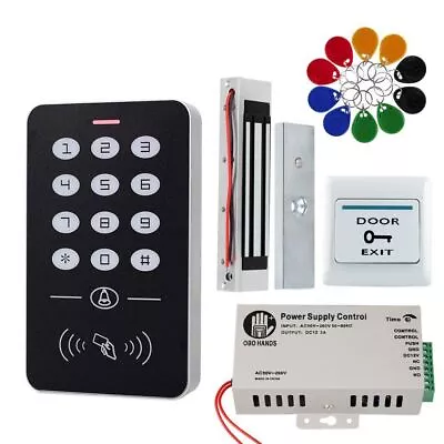 Electric Door Access Control Kit RFID Keypad Power Supply Strike Drop Bolt Lock • £21.82