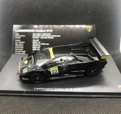 £10.90 • Buy Lamborghini Diablo Gt-r Model Car 1:43 Scale Black 2001 Super Sports K8