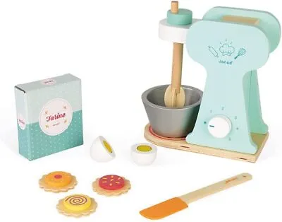 £14.99 • Buy Janod Baby Wooden Little Mixer Set Kitchen Cooking Toy 6 Accessories