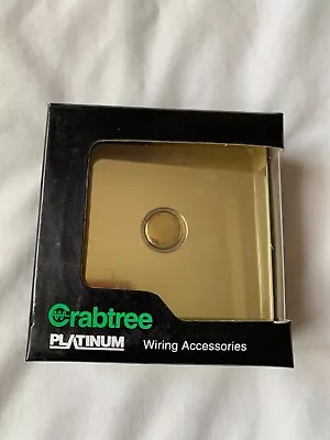 Crabtree One Way 220V Polish Brass Touch Dimmer Switch • £19.99