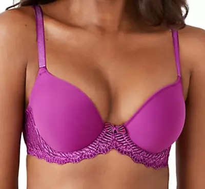 New Wacoal 853117 Underwire Padded La Femme  Full Coverage Bra 32C Hollyhock • $29.50