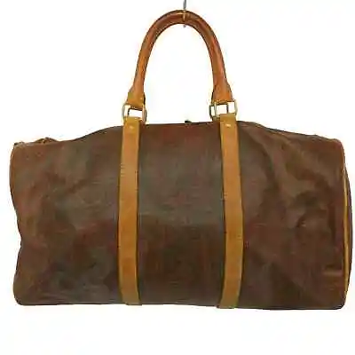 Auth ETRO Boston Bag Dark Brown Paisley W18.9 H9 D9 In. Boston Bag Fast Shipping • $114.99