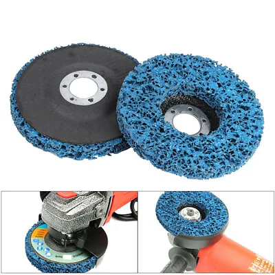 115mm 4.5  Poly Strip Wheel Discs Paint Rust Remove Abrasive Angle Grinder UK • £6.79