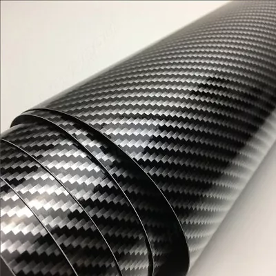 5D Waterproof Carbon Fiber Vinyl Car Wrap Sheet Roll Film Sticker Decal Paper • $15.21