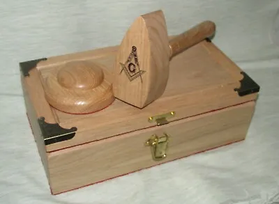 £149.99 • Buy Masonic Presentation Gavel Boxed & Engraved Bespoke Made To Order 