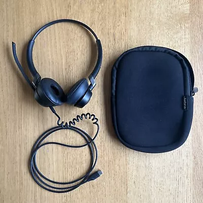 Jabra Engage 50 Stereo Wired USB-C Headset & Protective Pouch • £19.99