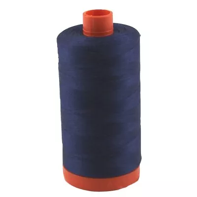 Aurifil Thread 2784 Dark Navy Cotton Mako 50wt Large Spool 1300m • $27.79