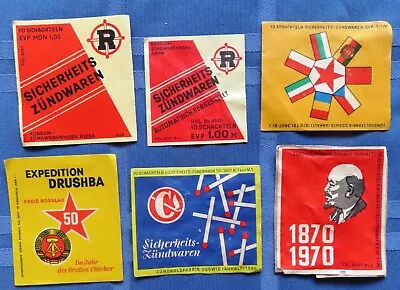 Vintage 1970s International Match Box Labels X 6 • $2.95