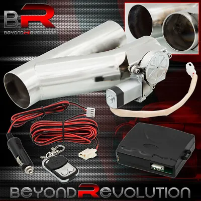 2.5  63mm Electric Catback Exhaust Y-Pipe Cutout Valve System + Remote Control • $94.99