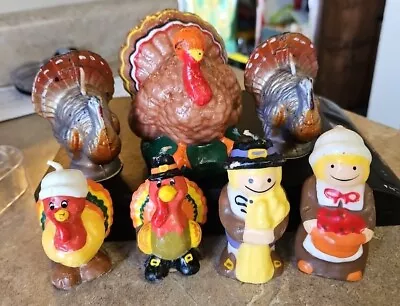 Lot Of 7 Vintage Thanksgiving Decorative Candles..Russ Gurley Etc • $14