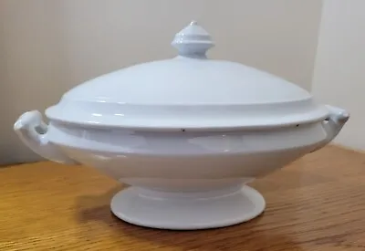 Antique J&G Meakin White Ironstone Tureen W/Lid • $75