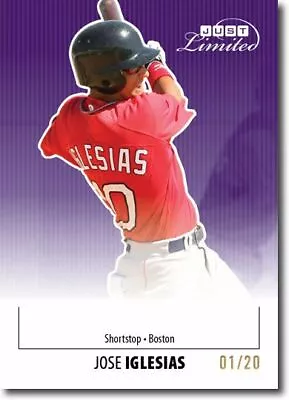 JOSE IGLESIAS 2011 Just LIMITED Rookie Mint PURPLE Parallel RC #/20 • $9.74