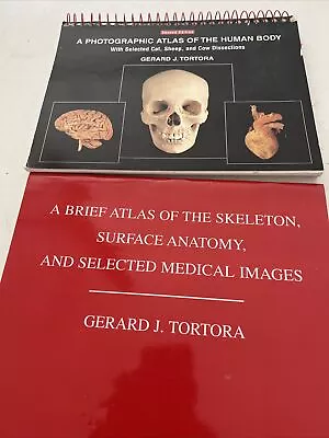 Atlas Of The Human Body  2 Book Lot By Gerard J. Tortora • $11.75