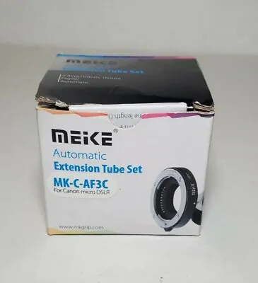 MEIKE MK-C-AF3C Auto Focus Extension Tube Set For Canon Micro DSLR 10mm - 16mm • $29.95