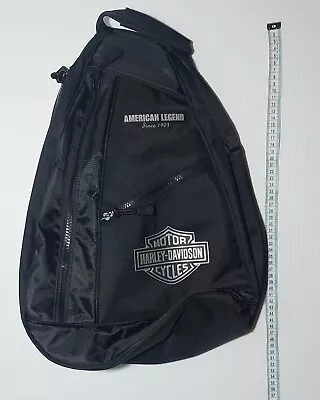 Harley-Davidson Black Sling Back Pack American Lengend Since 1903 • $99.95