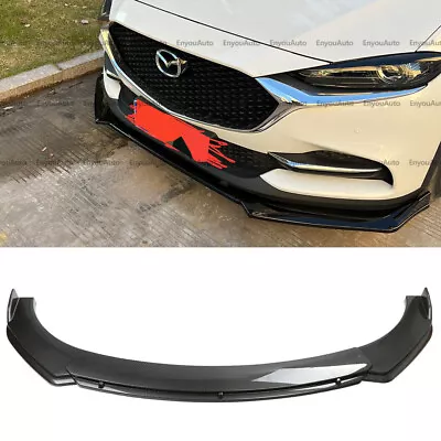 For Mazda CX-30 CX-5 CX-50 CX-9 Front Bumper Lip Spoiler Splitter Carbon Fiber • $62.69